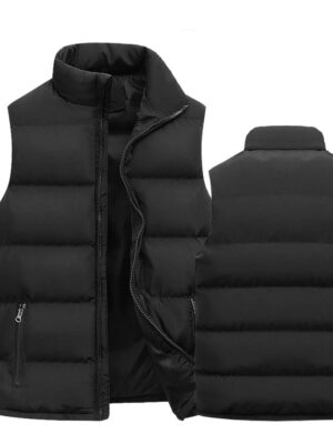 Sacaaeba5032946c68f1b8512145cf7c3P.jpg Mens Vest Jacket Warm Sleeveless Jackets Winter Waterproof Zipper Coat Autumn Stand-up Collar Casual Waistcoat Brand Clothing