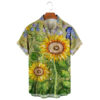 Sad01914cc9684ebbaf11bb2fd5c5f701v.jpg Men's Hawaiian Shirt, 3D Sunflower Print T-Shirt, Floral Single Row Button Lapel, Large 5XL, Casual Style, Beach To
