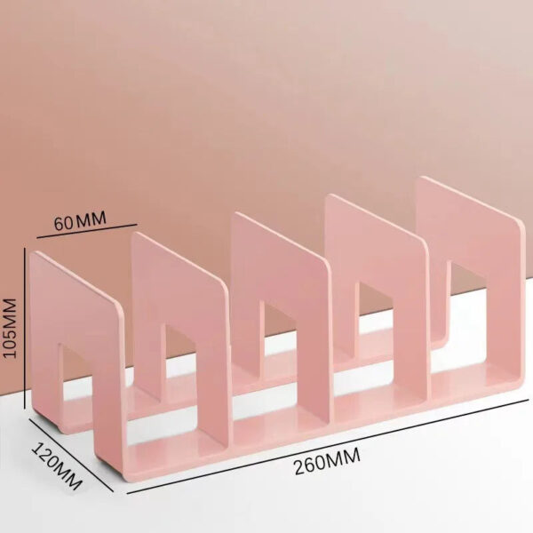 Desktop Four Grid Bookshelf Student Book Storage Bookshelf For Office Documents File Bag For Books Stationery Organize Supplies