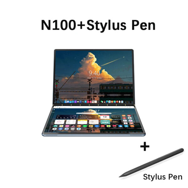 Sad736656ee4d44c2a44622eca57dac72D.jpg New Dual Screen Laptop Intel i3 1215U N100 Dual 10.95 Inch IPS Touch Screen Windows 11 Office Computer Tablet Notebook WiFi 6