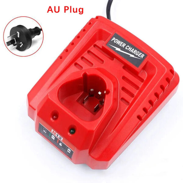 Sadaf155844184d8d9e4947874e31cf1bZ.jpg Battery Charger For Milwaukee M12 N12 Lithium-Ion Battery 3A fast charging Replacement 48-11-2401 48-11-2402 C12B C12BX
