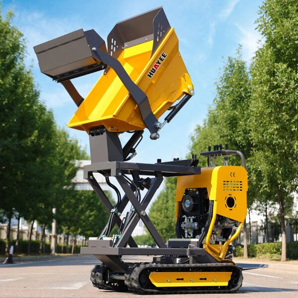 Sae7db409bb6c4ddea2698becd8e2f4baN.jpg Fast delivery Mini Dumpers EPA EURO 5 High Quality Cheap Mini Dumper Truck HUAYEE Factory Customize 500kg Small Crawler Dumper