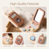 Montessori Baby Toys Cartoon Flip Cell Phone With Mirror Children Fingers Press And The Senses Touch The Toy Mobile Key Learning