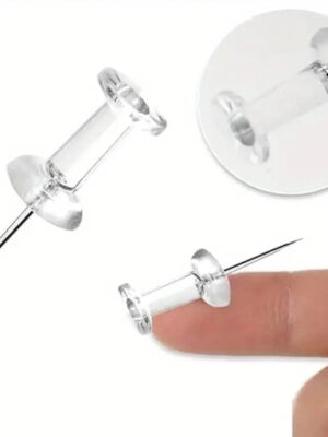 Sb02d05f6b8ec4c0bbc0935111ecaca5cQ.jpg 100/200/500/1000pcs Push Pins Plastic Head Steel Tip Wall Thumbtacks Painting Nails For Home Office And Craft Projects With Box