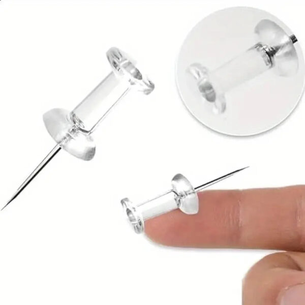 Sb02d05f6b8ec4c0bbc0935111ecaca5cQ.jpg 100/200/500/1000pcs Push Pins Plastic Head Steel Tip Wall Thumbtacks Painting Nails For Home Office And Craft Projects With Box