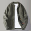 Sb07f3260fe29442cbc8050c5eaf9a7c1S.jpg Autumn Winter Knit Sweatercoat Men Stand Collar Loose Casual Knitted Cardigan Mens