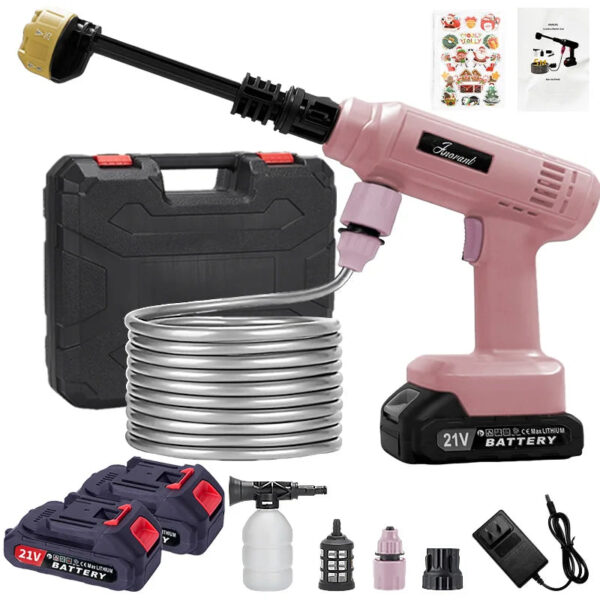 Sb0d283b4bbc441b885484d80b17dbdfaK.jpg Power Blaster Plus Pressure Washer Cordless Portable Electric High Pressure Water Spray Gun and Hose Car Washer Cleaner Tool
