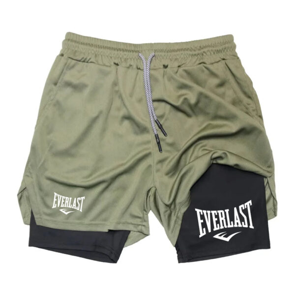 Sb1426ec160c84e42a3ce20f98b97ad91b.jpg Men Running Shorts 2 In 1 Double-deck Sport Shorts Sportswear Gym Fitness Short Pants Training Jogging Bottom Men's Clothing