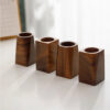 Sb1b8dec723cb4b4e84afb421d90e90fcc.jpg New Wood Pen Holder Large-capacity Portable Stationery Storage Holder Pen Container School Office