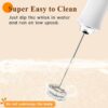 Sb29c503f40f54f2fa3cd2521bd50772cF.jpg ONEKA Rechargeable Milk Frother Starter Kit Handheld Electric Coffee Foam Maker Drink Mixer Foamer for Lattes Cappuccino Gift