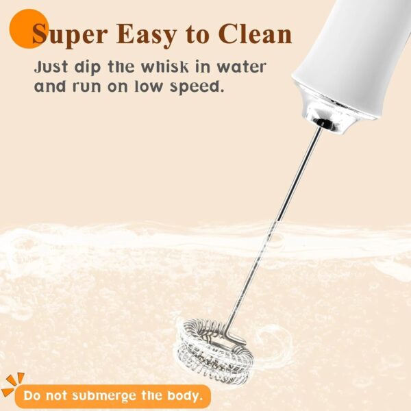 Sb29c503f40f54f2fa3cd2521bd50772cF.jpg ONEKA Rechargeable Milk Frother Starter Kit Handheld Electric Coffee Foam Maker Drink Mixer Foamer for Lattes Cappuccino Gift