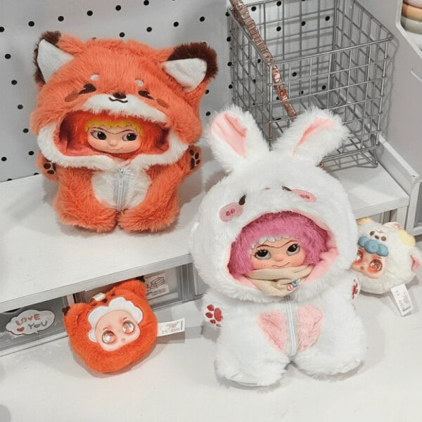Sb2a4bd73ced645ea94784ce4482a0e215.jpg Cute Doll Clothing Outfit For 20cm Cotton Clothes Fox Bunny Animal Onesie Dolls Accessories Costume