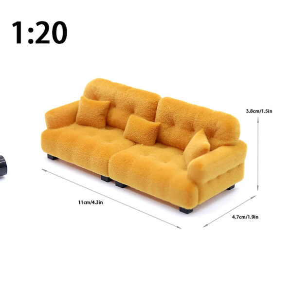 Sb2b5ad1cb4254961bc35db8e198f439aD.jpg Dollhouse Simulation Flocking Sofa Model Dollhouse Mini Living Room Furniture Decoration Accessories Pretend Play Toys