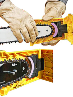 Portable Chainsaw Sharpener Bar-Mount | Fast Grinding Tool for Chainsaw Chain | Woodworking Essential Upgraded Design