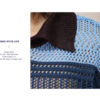 New Summer Japanese Lazy Style Hollow Knitted Short-sleeved POLO Shirt T-shirt Men's Contrasting Striped Five-point Sleeve Top