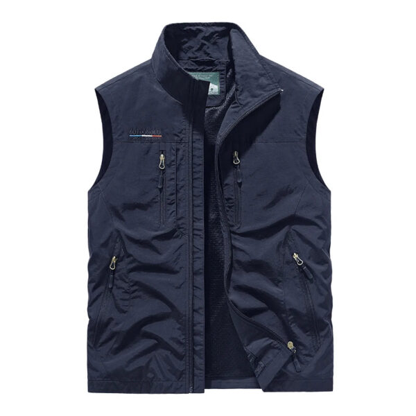 Sb3f62600cd754f8a9f83ee1f7fb89b85A.jpg 2025 Personalized yelek red Multi Pockets nylon Cargoes Fisherman vest fishing Journalist Photography Camping Waistcoat vest
