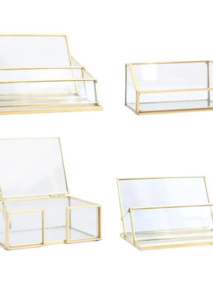 Desk Shelf Box Storage Display Stand Acrylic Plastic Clear Desktop Business Card Holder Organizers Case for Home Office