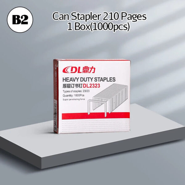 Sb48d122cbdca4808aad5337926345c03l.jpg Big Heavy Type Metal Stapler Bookbinding Stapling 100/200 Sheet Capacity Office Tools Fit Sturdy Portable Handhled Staples Home