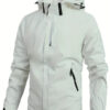 Men's Waterproof Rain Jacket Lightweight Outer Hooded Outdoor Raincoat Hiking Windproof Jacket Climbing Outdoor Jackets