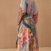 WeHello Women's Beach Cover Ups for Swimwear Printing Peacock  Kimono Swimsuit Cape Summer Dress Beachwear Casual Wear