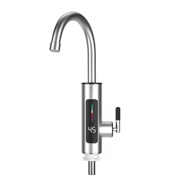 3000W 220V Electric Kitchen Water Heater Tap Stainless Steel LED Digital Instant Hot Water Faucet Heater Cold Heating Faucet