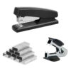 Sb7bf594de18c4ef08a2816686e3c90370.jpg Stapler Value Pack, 20 Sheet Capacity, Jam Free, includes Standard Stapler, 5000 Staples and Staple Remover(Random Color)