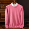 Sb8954afb406f44b89d18a0b304c3dae0R.jpg Men's 100% Cashmere Sweater O-Neck Pullovers Knit Large Size Wool Sweater Winter New Tops Long Sleeve High-End Jumpers
