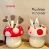 Sb8c40db6fbd54df2a7f70b8125420ee77.jpg Cute Mushroom Ceramic Pen Container Series Suitable Makeup Brush Holder Office Supplies Desktop Creative Decoration