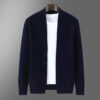 Sb8d2b0cbff8e4c078c65f527db877fa31.jpg 2025 Autumn Winter New Thick Cardigan 100% Pure Wool Men's Versatile Jacket V-Neck Loose Casual Highend Knitted Cashmere Sweater