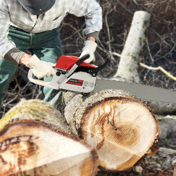 2-Stroke Engine Gas-Powered Chainsaw, 52CC Gasoline Chainsaw, 22 Inch Chainsaw Cutting Wood Gas Sawing