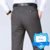 Sba036b35b90547f28ff76fd5767c54e9P.jpg New Arrival 100% Cotton Summer Autumn Men's Casual Pants Fashion Solid Black Beige Gentle Thicken Trousers Brand Smart Suit Pant