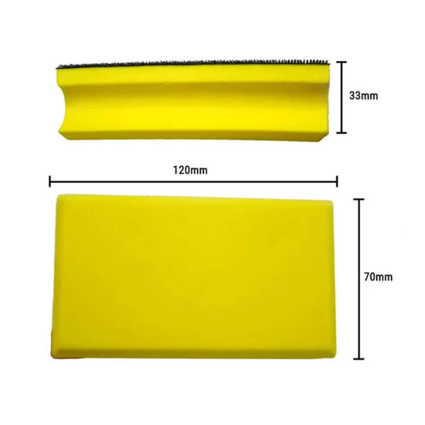 Sba6ec3cff415404d8dc5b25a1f79d8fdz.jpg Manual Grinding Block Pu Sanding Pad 71x120mm Polishing Pad Back Hook Loop Sanding Block for Wood Sanding
