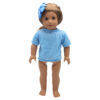 Sba7df907e8b24c149fa21022fbb29ed1K.jpg 2pcs T-shirt+underpants Clothes Set For 18 Inch american&43cm Baby Newborn Gilr Doll 3 Color Shirt For OG,Russia Dolls Toy