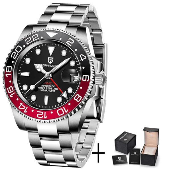 Sbab1aeec47d342ffaeabcbd82fb3d6c7E.jpg PAGANI DESIGN V3 Version GMT Watches Men's Luxury Sapphire Automatic Mechanical Watch 40MM Stainless Steel Waterproof Watch