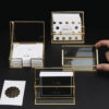 Desk Shelf Box Storage Display Stand Acrylic Plastic Clear Desktop Business Card Holder Organizers Case for Home Office
