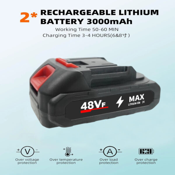 Sbafd8bf08da449d7b972bb7dbefe90f3h.jpg BrushlessRechargeableLithium electric saw,electric chain saw, outdoor wireless small sawlogging single hand saw, pruning