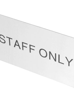 Sbbb2ec0d9fda47e896b6a812ea3e8e5cb.jpg Office Logo Employees Only Sign for Door Dedicated Replacement Aluminum Alloy Restaurant Staff Plate