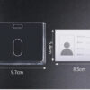 Acrylic Working Permit Case Finger Pull Push Style ID Tag Name Badge Holder Employee's Pass Work Card Holder Case
