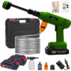 Sbbb7cac821b64e989421824202c27733Q.jpg Power Blaster Plus Pressure Washer Cordless Portable Electric High Pressure Water Spray Gun and Hose Car Washer Cleaner Tool