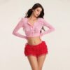 Sbc25ebdb6e7a4491a99148a4161e87fck.jpg Combhasaki Women Y2K Kawaii Solid Color Fairy Tiered Ruffled Lace Layered Elastic Low Waist Bloomers Aesthetic Shorts Streetwear