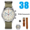 Sbc60f6301483428f935053a87da7812cH.jpg RED STAR 38mm Men's 1963 Chronograph Mechanical Watch Pilot with Seagull Movement ST1901 Air Force Aviation Sapphire Goose 40mm