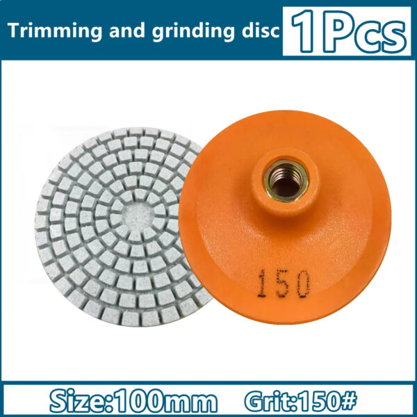 Sbcb7d4cb4ba94f378d5e9713277400bfh.jpg 100mm M14 Angle Grinder Ceramic Tile Trimming Polishing Disc Dry Polishing Marble Porcelain Granite Chamfering Grinding Edge.