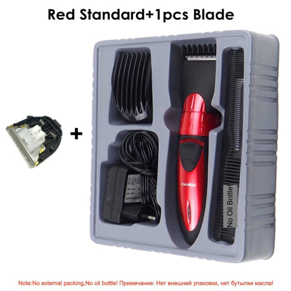 Kairui HC-001 Electric Hair Clipper Washable Rechargeable Hair Trimmer Beard Razor for Men Haircut Shaver Hair Cutting Machine