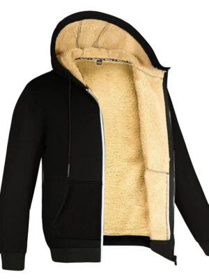 Sbd17bfb0ead04a91b82033c0005f44f5B.jpg Winter Lambswool Coats Thicken Warm Jackets Long Sleeve Zipper Hoodies Casual Sports Fleece Black Coat Hooded Men Women Jacket