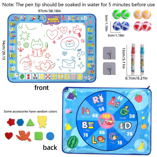Sbd20b4e1a620430182cc189552c2a3fef.jpg Reusable Children's Watercolor Painting Pad Portable No-Mess Creative Toy Ideal Birthday Gift for Kids Christmas
