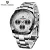 40mm New V2 PAGANI DESIGN Men's Quartz Watches Sapphire Retro Chronograph Stainless Steel Waterproof Watch Men Relogio Masculino