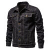 Sbeb441b2882e4d2698ce0b0b018aefafz.jpg 2025 Autumn Men Solid Denim Jackets Fashion Motorcycle Vintage Jeans Jackets Hommes Slim Fit Cotton Casual Black Blue Coats