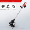 Multifunctional Household Lithium Battery Micro-Tiller, Electric Lawn Mower, Weeding Rotary Tiller  Scarifier, Soil Turning Tool