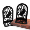 Black Cat Book Ends Bring Heavy Duty Metal Bookends Office Desktop Home for Book Lovers Office supplies Book rack