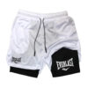 Sbf904f03a5ac476da35668a297013c856.jpg Men Running Shorts 2 In 1 Double-deck Sport Shorts Sportswear Gym Fitness Short Pants Training Jogging Bottom Men's Clothing